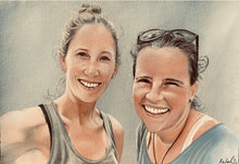 Load image into Gallery viewer, A4 Pastel COLOUR Portraits (23cm x 30cm)