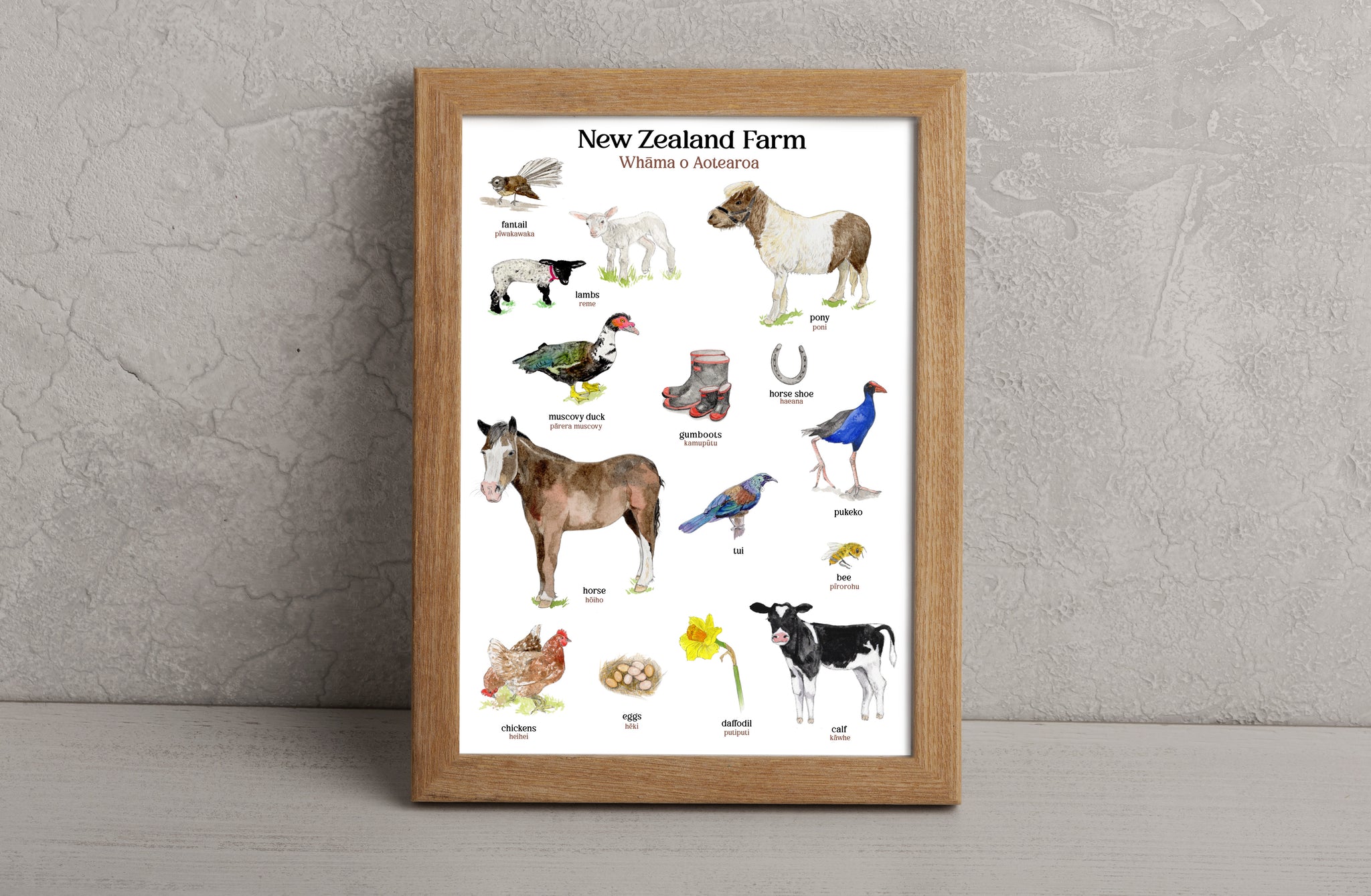 NZ Farm print – Rakel Illustration & Design